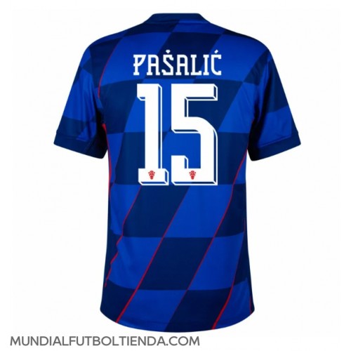 Camiseta Croacia Mario Pasalic #15 Segunda Equipación Replica Eurocopa 2024 mangas cortas